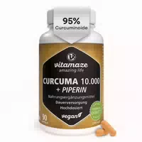 Curcuma 10 000 Piperin Hochdosierte Kapseln Vegan