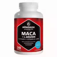 Vitamaze Maca 4:1 Hochdosiert L Arginin 240 St Kapseln