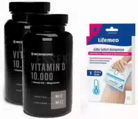 Microbionic Vitamin D 10 000 2 X 90 Tabletten Kältekompressen