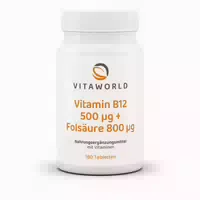 Vitamin B12 500 Μg Folsäure 800 Μg 180 Tabletten
