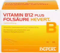 Vitamin B12 Folsäure Hevert 2 X 20 Ampullenpaare