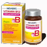 Hevert Vitamin B12 500 Μg Duo Aktiv 180 St Lutschtabletten