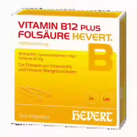 Vitamin B12 Plus Folsäure Hevert 2x5x2 ml Ampullen