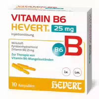Vitamin B6 Hevert 25 mg Injektionslösung Amp 10x2 ml