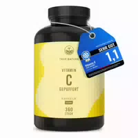 Testsieger Vitamin C 1000 mg Hochdosiert Vitamin C Gepuffert Bis zu 1 Jahr Vorrat True Nature