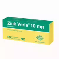 Zink Verla 10mg 50 st Filmtabletten