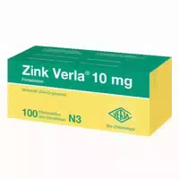 Zink Verla 10 mg Filmtabletten 100 st