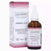 Vita Natura Vitamin D3 1000 I E K2 20 Μg Tropfen