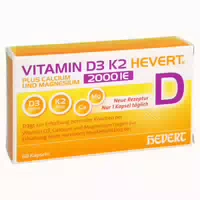 Vitamin D3 K2 Hevert Calcium und Magnesium 1000ie 120 Kapseln