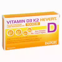 Vitamin D3 K2 Hevert Ca & Mg 1000 Ie 120 St