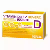 Vitamin D3 K2 Hevert Plus Calcium und Magnesium 2000 Ie