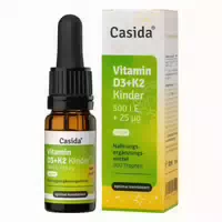 Casida Vitamin D3 K2 Kinder 500 I E 25µg 10 ml Tropfen
