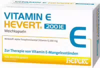 Vitamin E Hevert 200 I E 100 st Weichkapseln