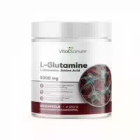 Vitasanum l Glutamin – 5000 mg Tagesportion – 150 Kapseln