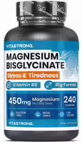 Vitastrong Magnesium Bisglycinat 3 750 mg 240 Kapseln – Energie, Muskeln & Müdigkeit