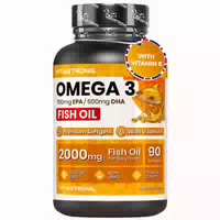 Vitastrong Omega 3 Hochdosiert 90 Weichkapseln, Reines Epa Dha