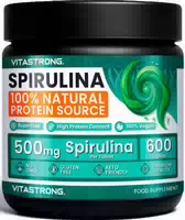 Vitastrong Spirulina 600 Tabletten, Natürliche Pflanzliche Proteinquelle für Energie & Vitalität