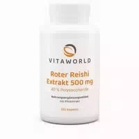 Roter Reishi Extrakt 500 mg 40% Polysacchar Kapseln