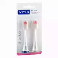 Vitis Sonic Ersatzkopfbürsten Gingival 2 St Zahnbürste