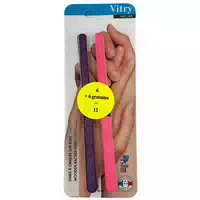 Vitry 12 Nagelfeilen auf Holz 17 cm Davon 1eschenkt Farbe : Rosa