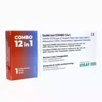 Bisaf 12in1 Test Covid‑19, Influenza, Rsv, Adv, Hmpv, Rhv, Hpiv, Mp, Lp, Pneumokokken, Keuchhusten 10 St