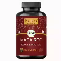 Bio Maca Rot Hochdosiert Kapseln Für Frauen 3 200 Mg Je Tagesdosis Raibu 180 St