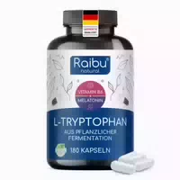 L Tryptophan Kapseln, 500 mg Pro Kapsel, Hochdosiert Raibu
