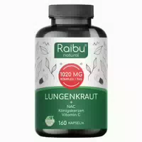 Lungenkraut Kapseln Mit Nac, Königskerzen & Vitamin C Raibu 160 St