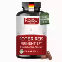 Roter Reis Mit Monacolin K & Coenzym Q10 Raibu 120 St