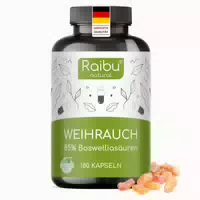Weichrauch Kapseln, 85% Boswelliasäuren Pro Kapsel, Hochdosiert Raibu 180 St