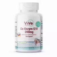 Vive Supplements | Co Enzym Q10 200mg 200 Kapseln Schluckfreundlich Ubichinon Vegan