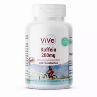 Vive Supplements | Koffein 200mg 400 Filmtabletten Schluckfreundlich