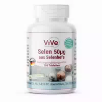 Vive Supplements | Selen 50µg aus Selenhefe Schluckfreundlich