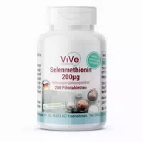 Vive Supplements | Selenmethionin 200µg 200 Filmtabletten Schluckfreundlich