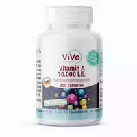 Vive Supplements | Vitamin A 10 000 I E 300 Tabletten Schluckfreundlich