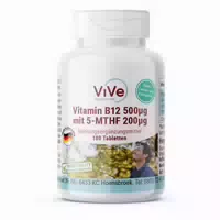 Vive Supplements | Vitamin B12 500 Μg mit 5 Mthf 200 Μg