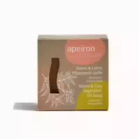 Apeiron Pflanzenöl Seife Neem & Lehm 100g Klärung Für Unreine Haut 100 G