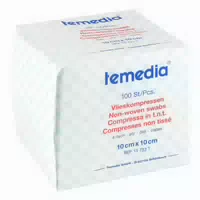 Temedia Vlieskompressen 4 Fach 10 X 10 cm Unsteril