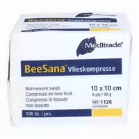 Vlieskompressen 10x10 cm Unsteril 4fach 40g