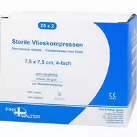 Vlieskompressen 7,5x7,5 Cm Steril 4fach