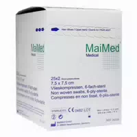 Vlieskompressen 7,5x7,5 cm Steril 6fach
