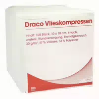 Vliesstoff Kompressen 10x10 cm Unsteril 4fach