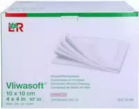 Vliwasoft 10 X 10 cm Steril 6lagig 50 X 2 Kompressen