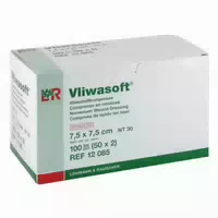 Vliwasoft Vlieskompressen 7,5x7,5 cm Steril 6l