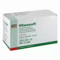 Vliwasoft Vlieskompressen 7,5x7,5 cm Steril 6l