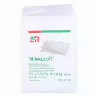 Vliwasoft Vlieskompressen 7,5x7,5cm 4 Lagig Unsteril