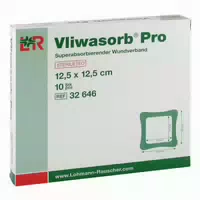 Vliwasorb Pro Suberabsorb Komp Steril 12,5x12,5 Cm