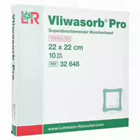 Vliwasorb Pro Suberabsorb Komp Steril 22x22 cm