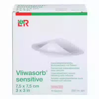 Vliwasorb Sensitive 7,5x7,5 Cm Superabsorb Wundv 10 St