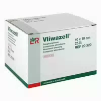 Vliwazell Saugkompressen Steril 10x10 cm 25 st